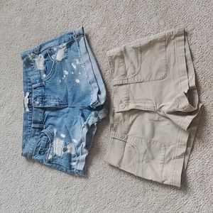 Two shorts together size 27 size 7